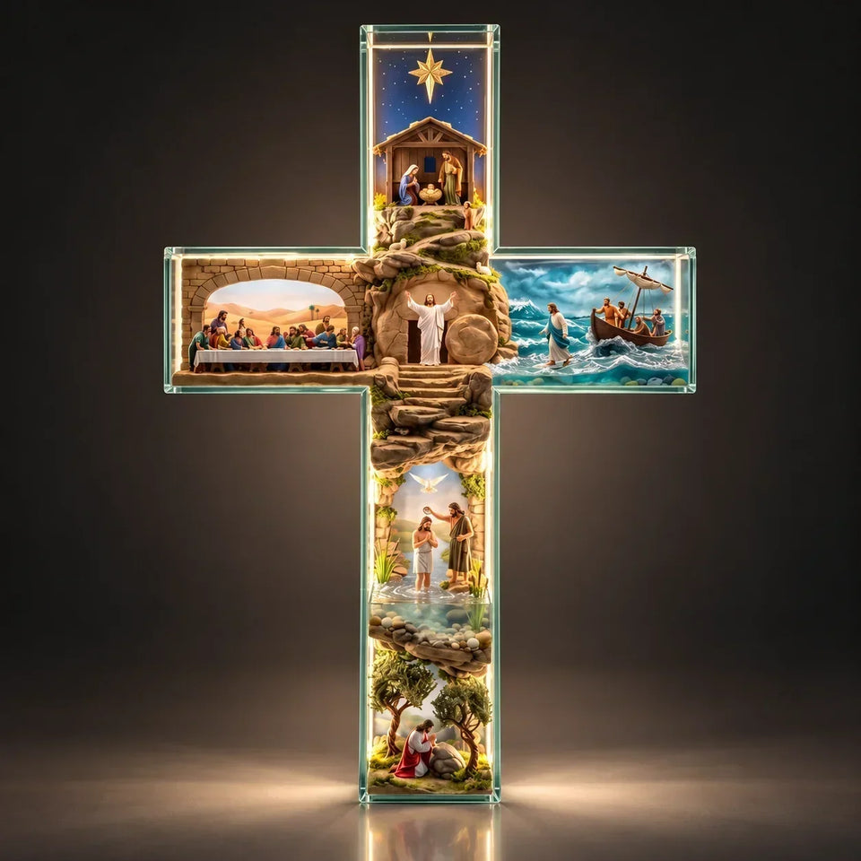 Cruz Iluminada Caminho de Jesus