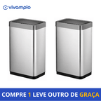 Lixeira de Luxo em Aço Inox com Abertura Automática