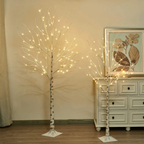 Árvore de Natal Bétula com 24 LEDs de 60 cm