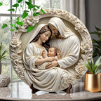 Presépio de Resina Placa redonda Doce Jesus