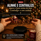 Trenó Mágico do Papai Noel - Display de Levitação Magnética