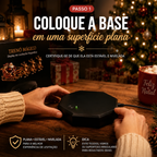 Trenó Mágico do Papai Noel - Display de Levitação Magnética