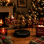 Trenó Mágico do Papai Noel - Display de Levitação Magnética