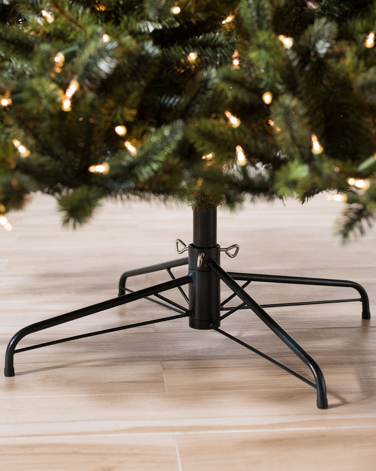 Árvore de Natal Pinheiro Real LED Quente