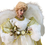 Anjo de Natal 35cm Dourado - Ponteira de Árvore