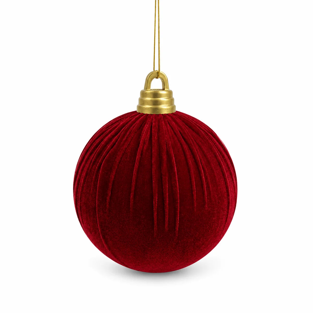 Bolas de Natal de Veludo - Lisa, Canelada ou Rústica, 10cm a 25cm