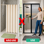 Box para Banheiro Sanfonado PVC - detalhe das lâminas