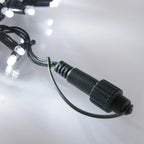 Cordão de 100 Luzes LED Brancas Conectável – 8 Efeitos e Temporizador