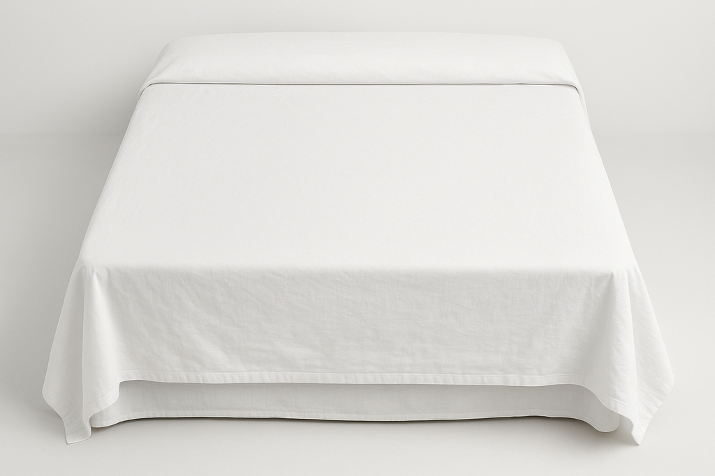 Lençol de Cobrir Casal Branco Algodão - 230x250cm