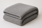 Manta Sherpa Cinza 150x200cm - Super Macia