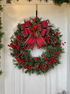 Guirlanda de Natal 60cm Farmhouse c/ led