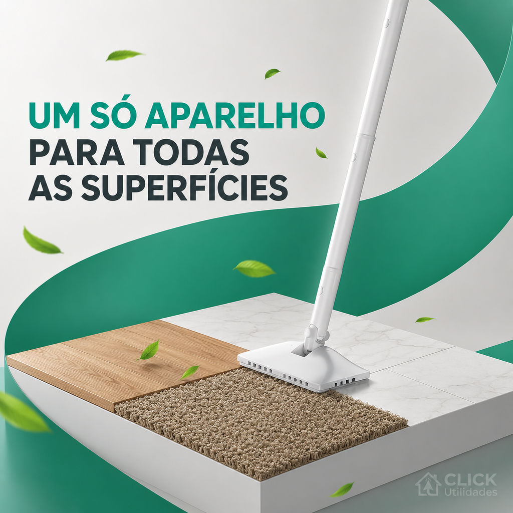 Mop a Vapor 10 em 1 – Limpeza Profunda em 10 Segundos