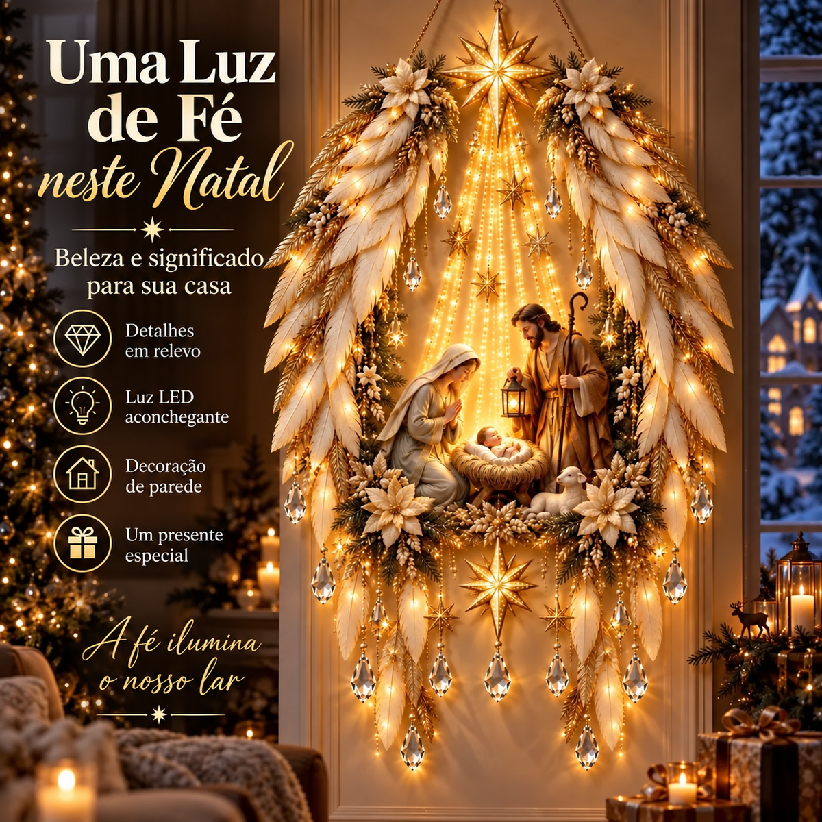 Anjo da Guarda Natalino - detalhe da Sagrada Família
