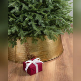 Saia Rígida Metálica para Árvore de Natal Dourado Martelado