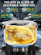 COMPRE 1 LEVE 2 | Kit Panelas de Pressão TurboChef em Aço Inoxidável + Brinde Exclusivo: Kit de Utensílios